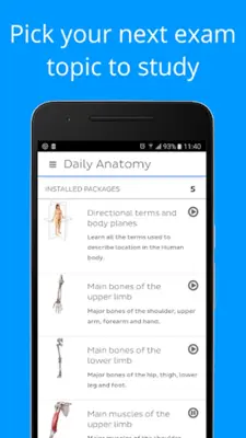 Daily Anatomy Flashcards android App screenshot 11