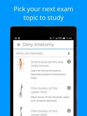 Daily Anatomy Flashcards android App screenshot 3